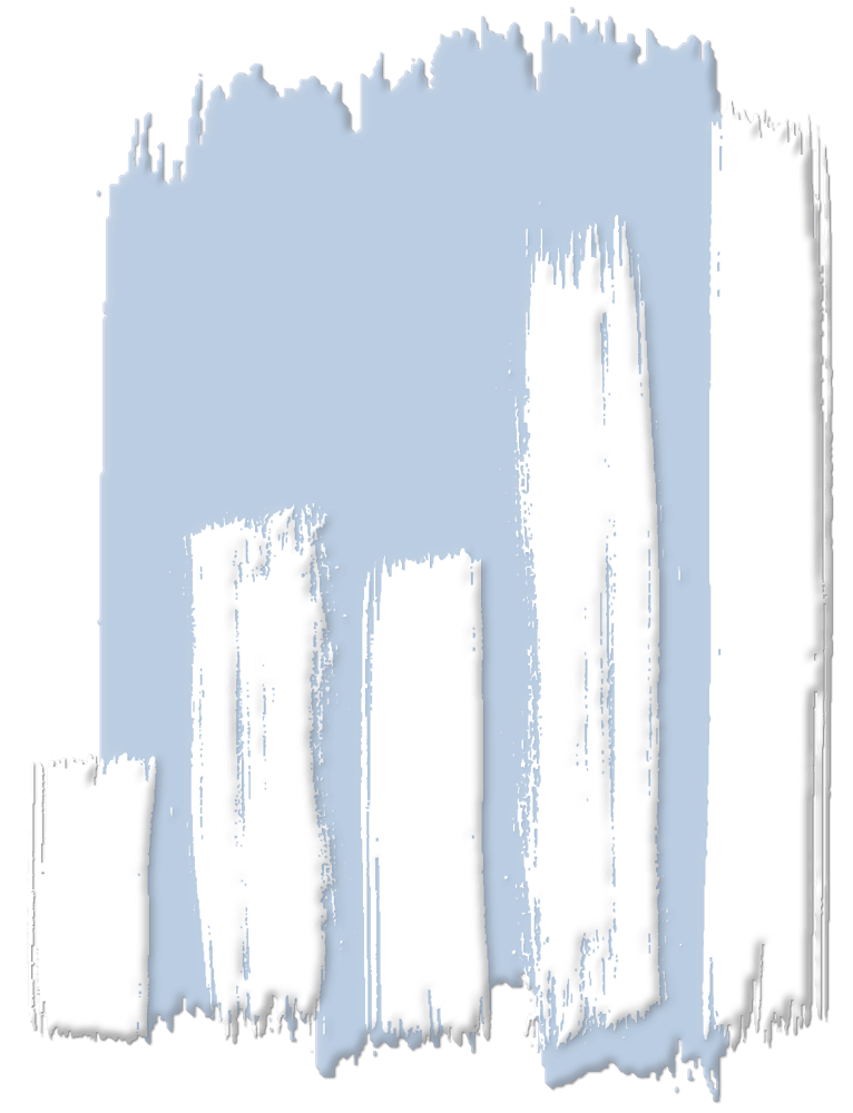 bar graph created by paint brush strokes